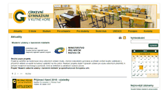 Desktop Screenshot of cgym-kh.cz