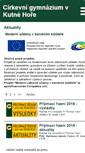 Mobile Screenshot of cgym-kh.cz